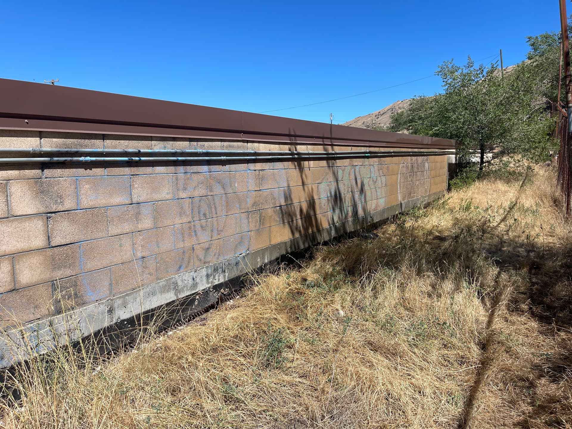 Gallery photos for Graffiti Removal at a Utah Storage Facility Wall: Image #9