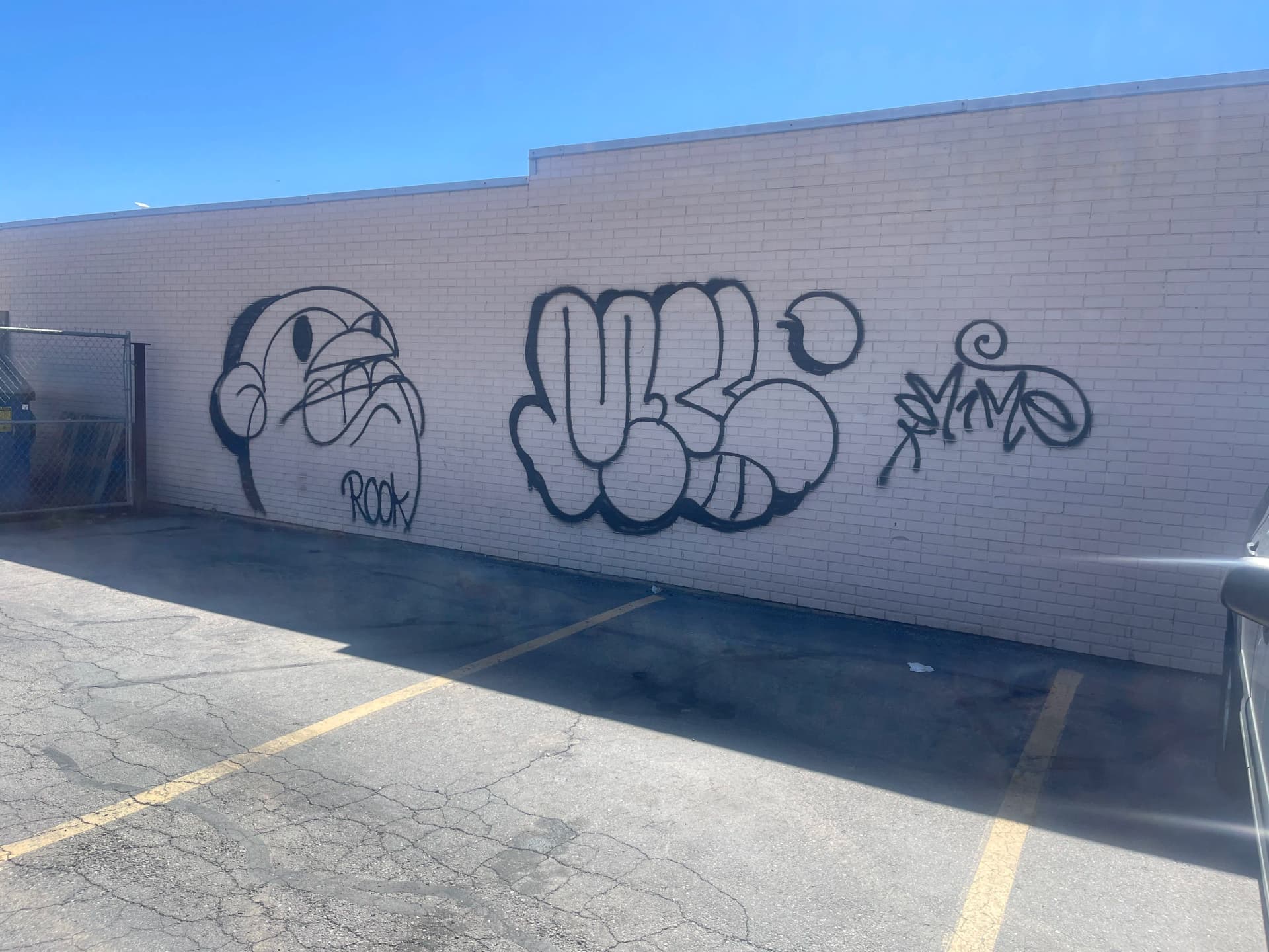 Graffiti Removal and Paint-Over Gets This Taylorsville Building Looking Sharp Again image