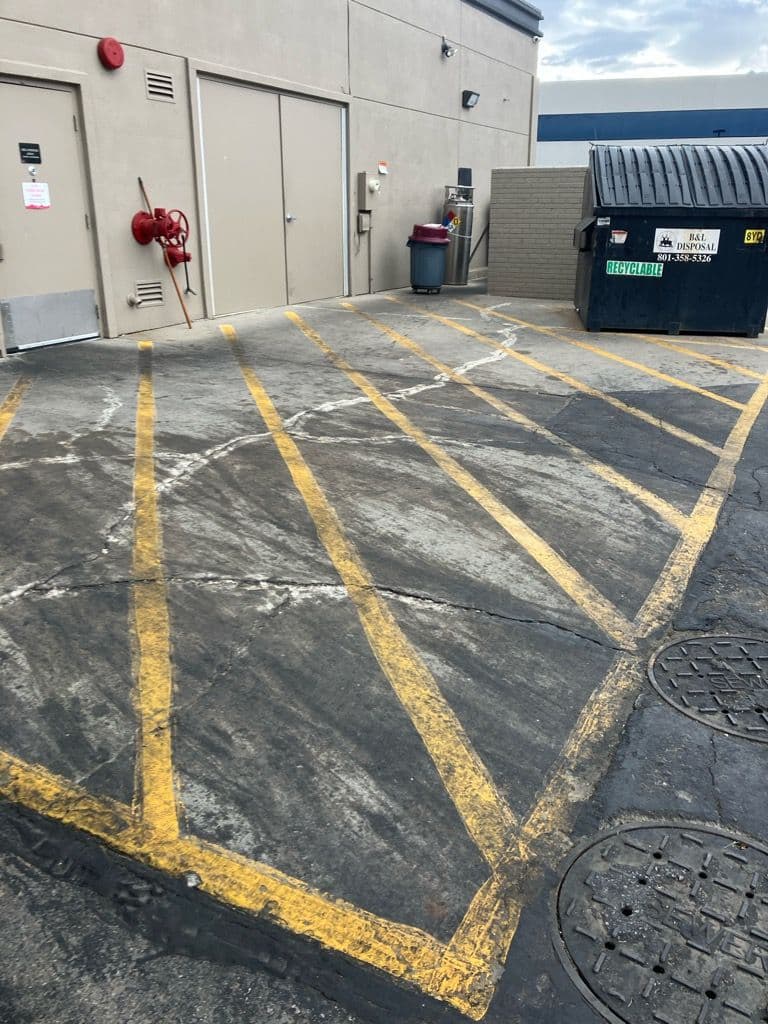 Impressive Pressure Washing Results for Local Eatery image