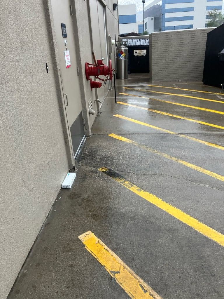 Gallery photos for Impressive Pressure Washing Results for Local Eatery: Image #1