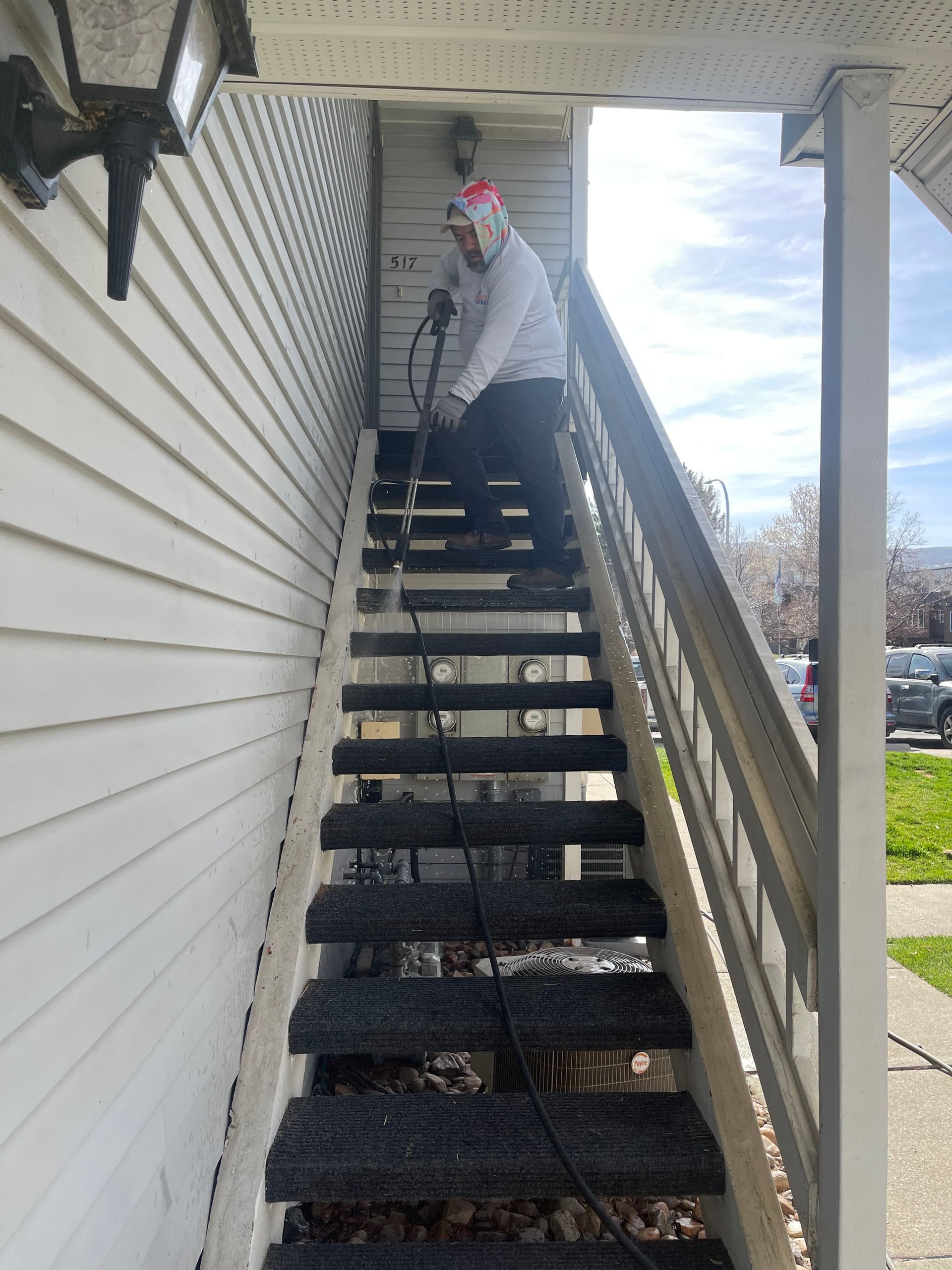Gallery photos for Pool Deck and Staircase Pressure Washing at Windgate in Bountiful: Image #4
