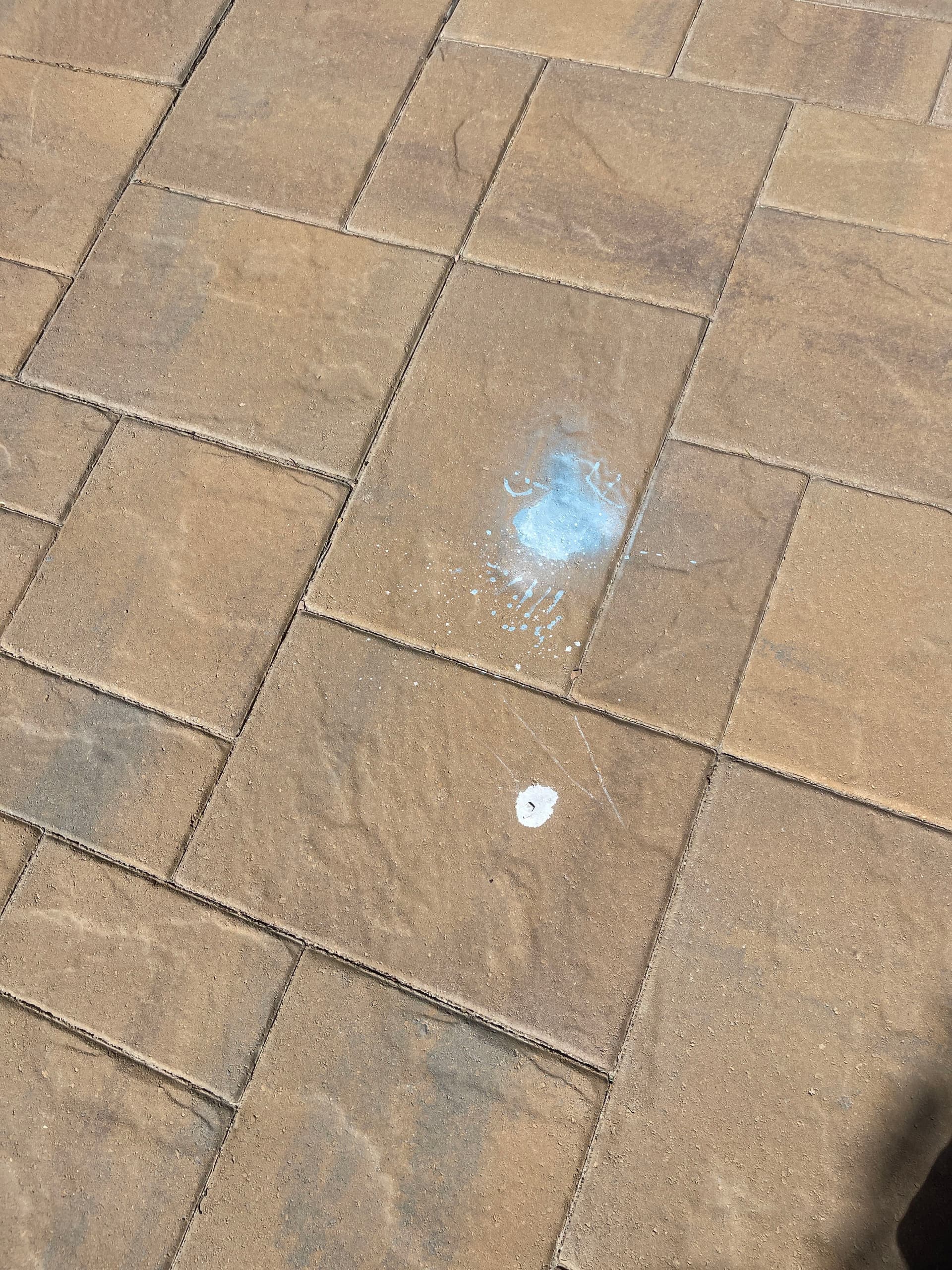 Gallery photos for Spray Paint on Brick and Pavers - Cleaned Up and Gone: Image #2
