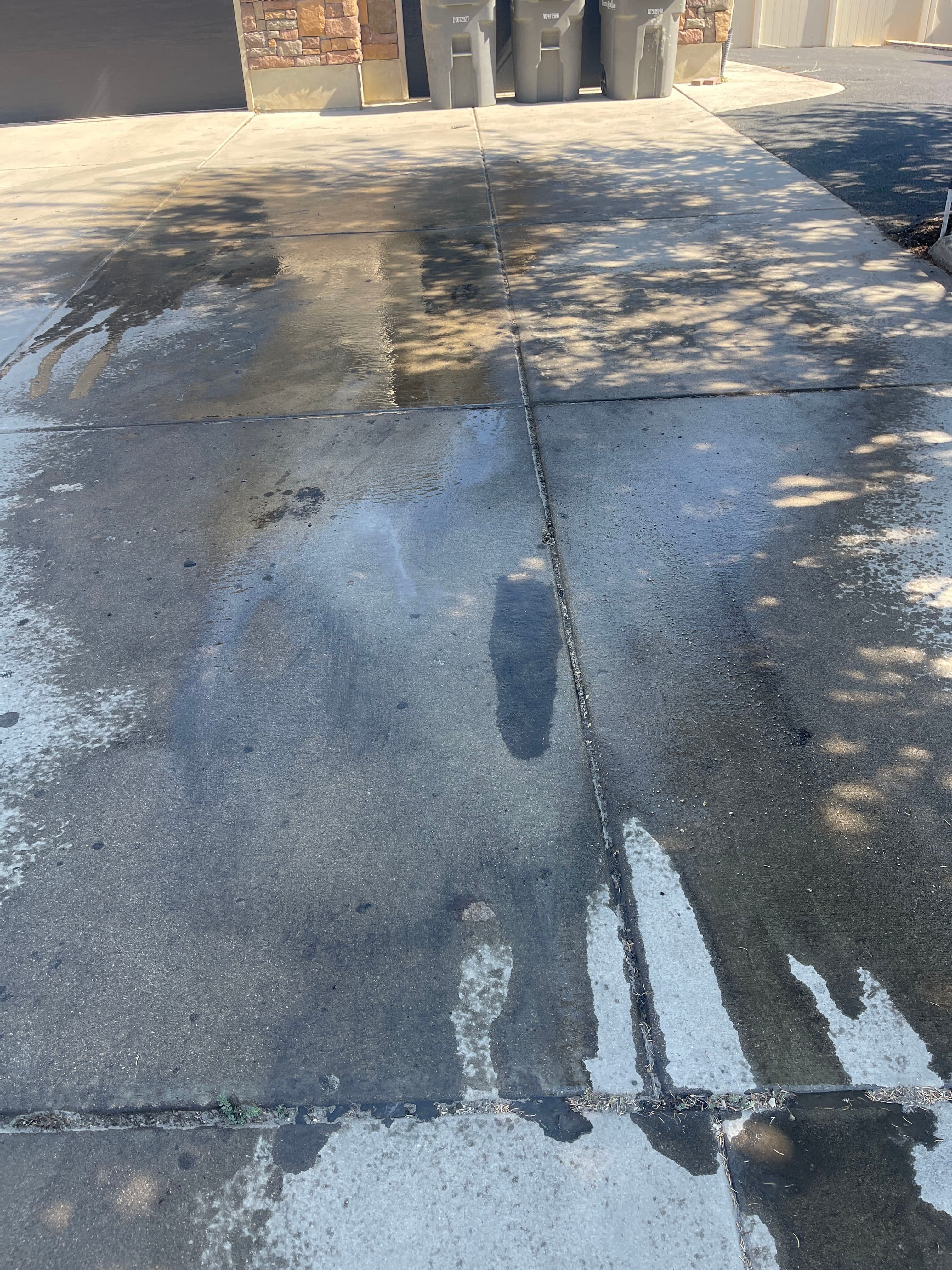 Project Hydraulic Oil Stain Removed From South Jordan Driveway image