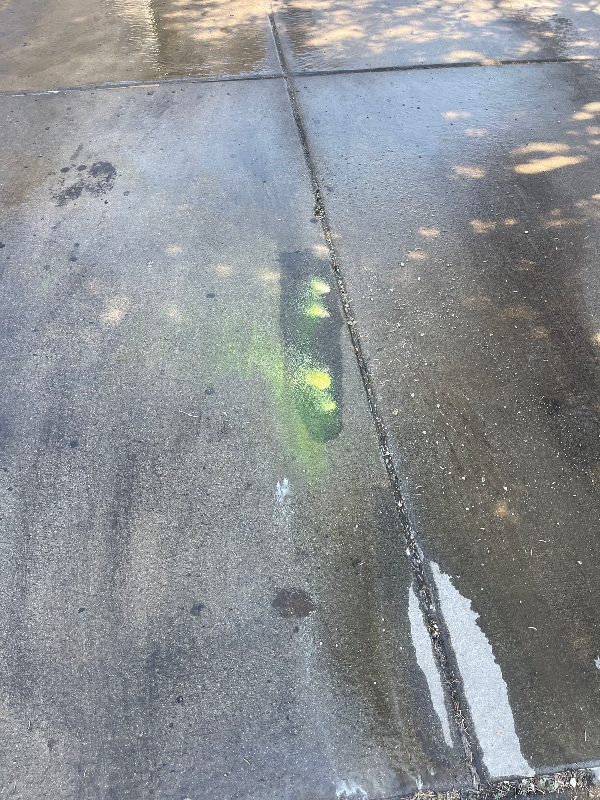 Gallery photos for Hydraulic Oil Stain Removed From South Jordan Driveway: Image #2