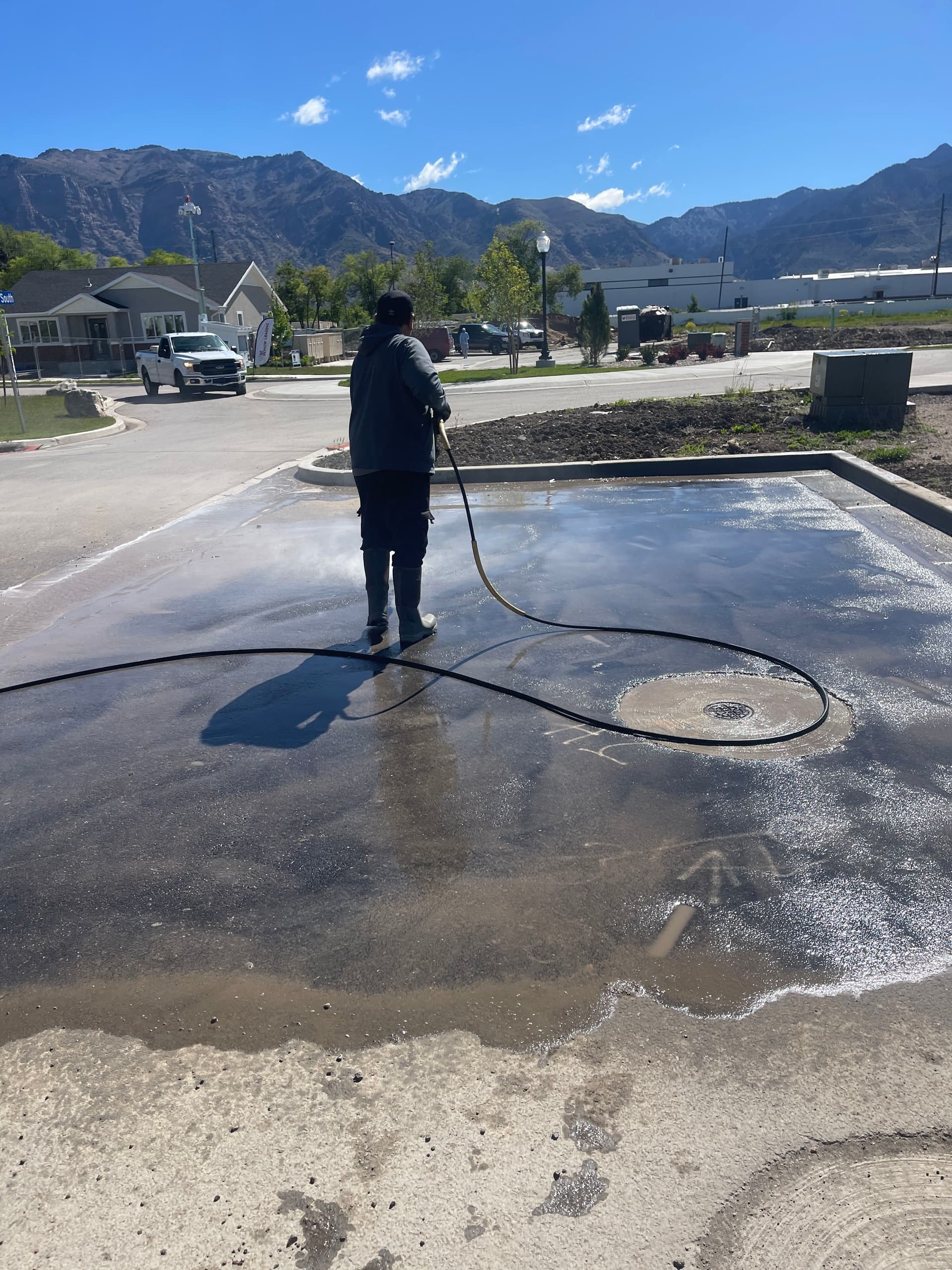 Gallery photos for Post-Construction Parking Area Pressure Washing in Ogden: Image #4