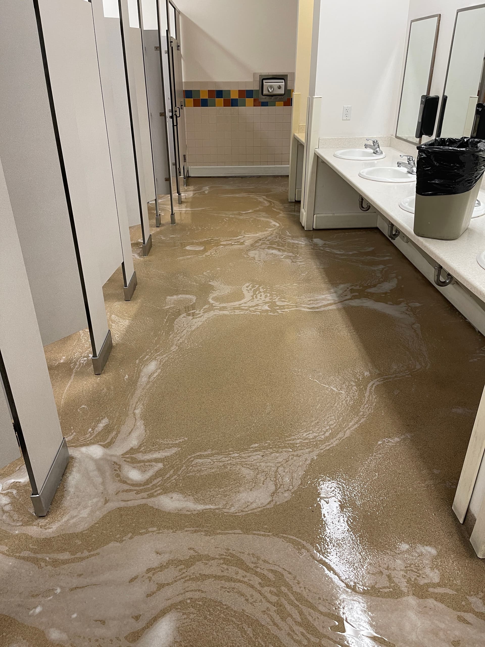 Hot Water Pressure Washing the Gene Fullmer Rec Center Locker Rooms image