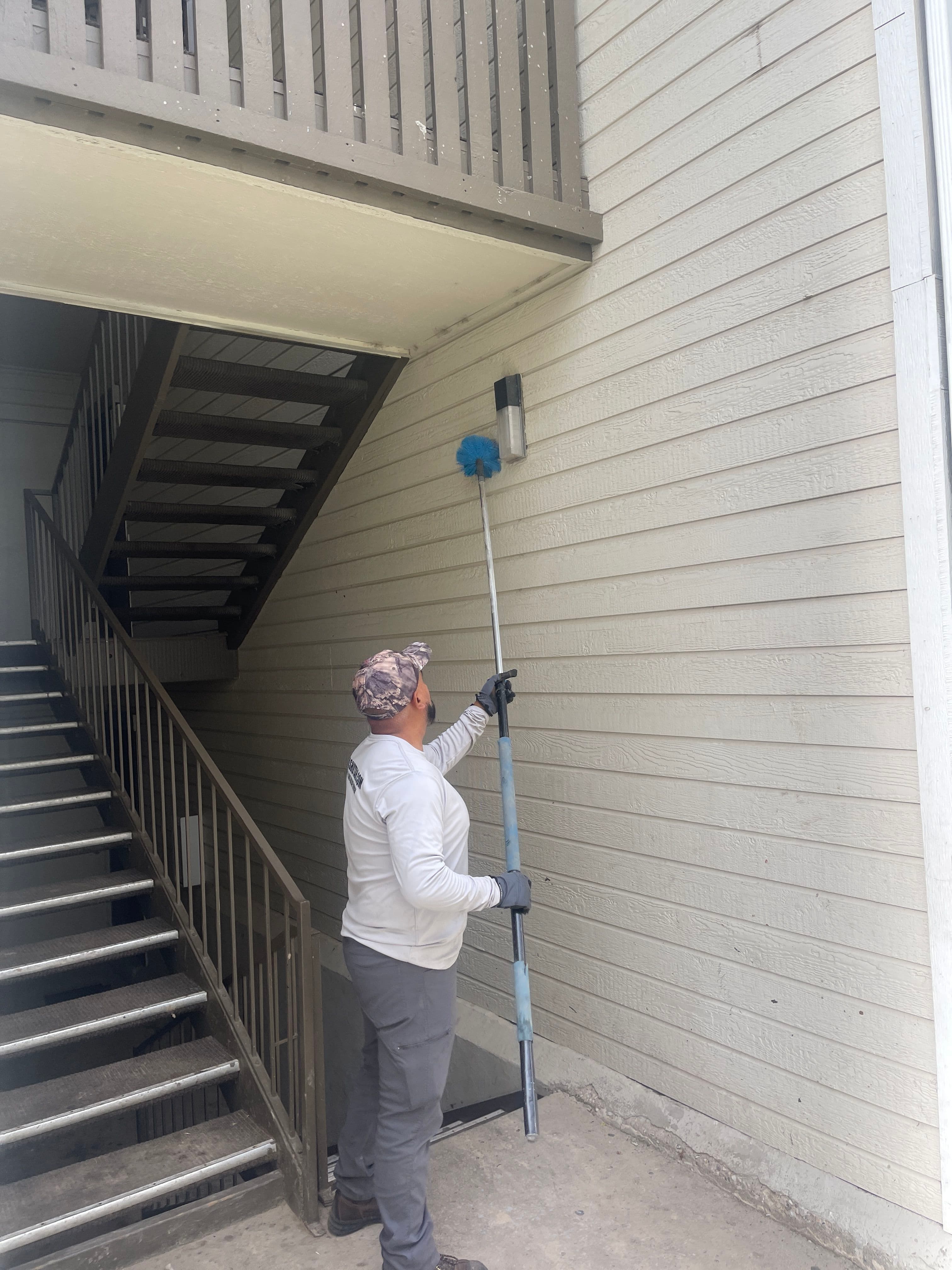 Project Apartment Breezeway Pressure Washing and High Dusting in Bountiful image