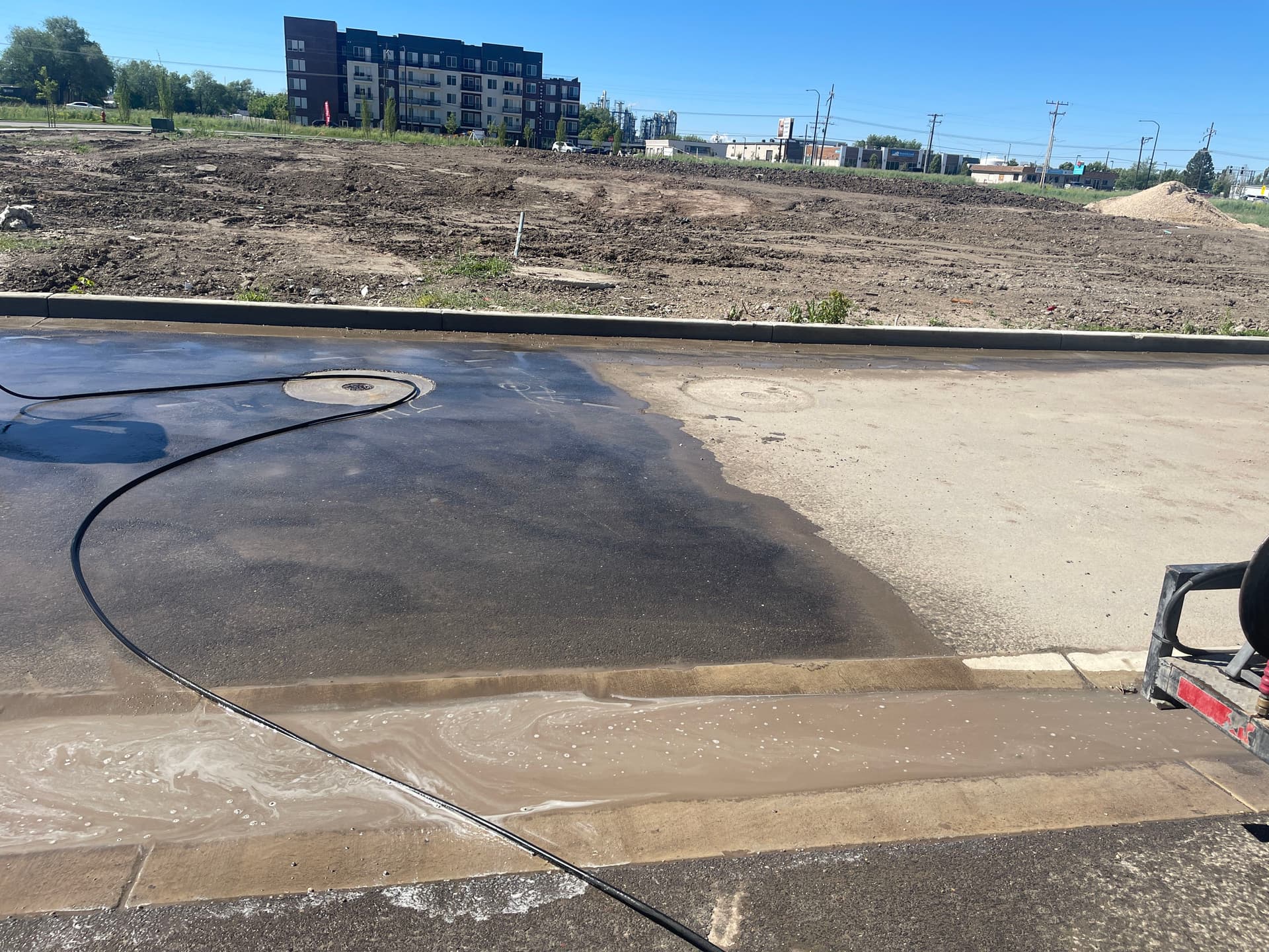 Gallery photos for Post-Construction Parking Area Pressure Washing in Ogden: Image #3