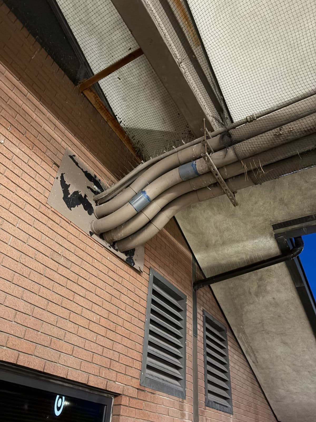 Gallery photos for Pigeon Mess Cleaned Off Pipes and Overhangs in Taylorsville: Image #6