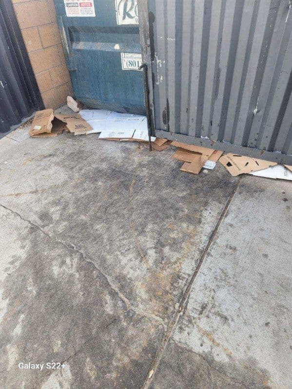 Impressive Dumpster Pad Cleanup in West Point image