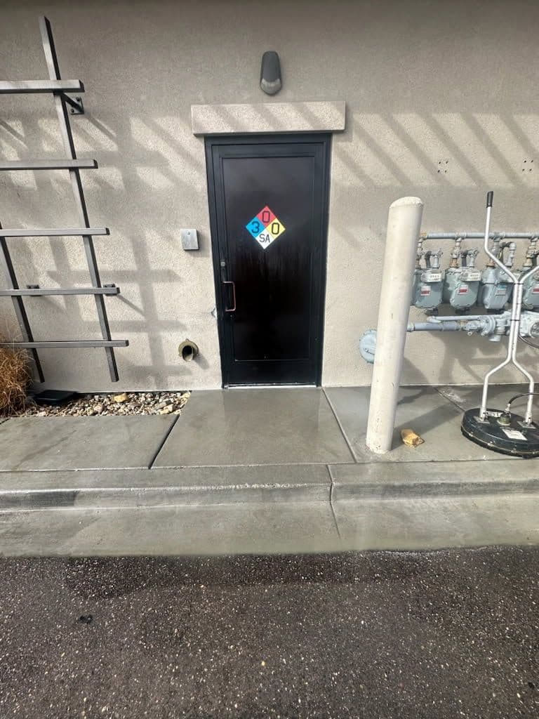 Gallery photos for Impressive Dumpster Pad Cleanup in West Point: Image #3