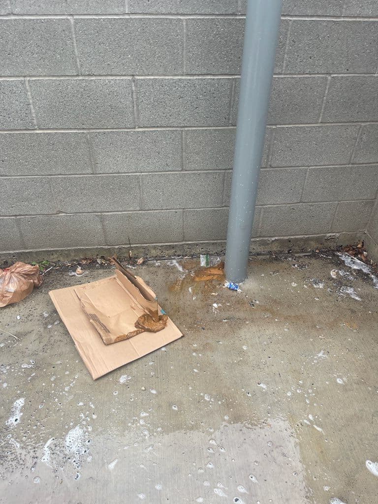 Gallery photos for Dumpster Pad Cleanup with Precision Pressure Washing: Image #1