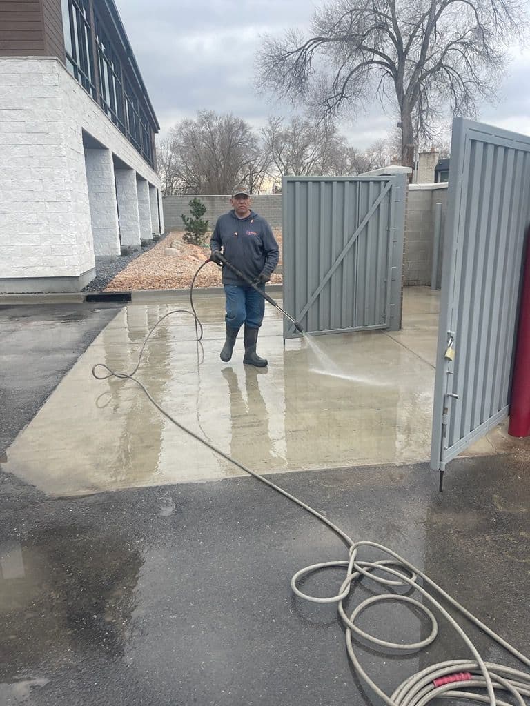 Gallery photos for Dumpster Pad Cleanup with Precision Pressure Washing: Image #6