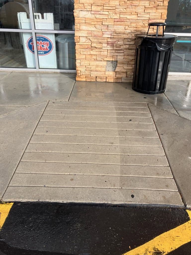 Stunning Sidewalk Makeover at Jersey Mike's image