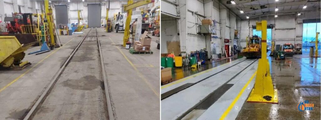 Pressure Washing Industrial Facilities Equipment Before After