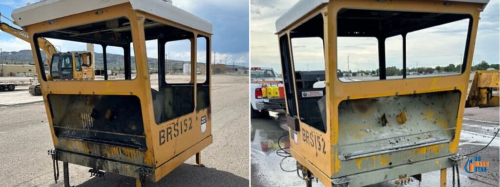 Union Pacific 2 Power Washing Industrial Equipment Before After