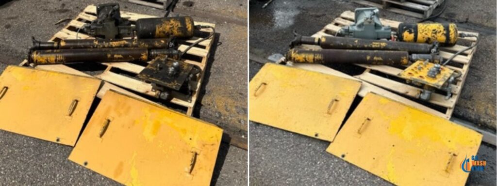 Union Pacific 4 Power Washing Industrial Equipment Before After