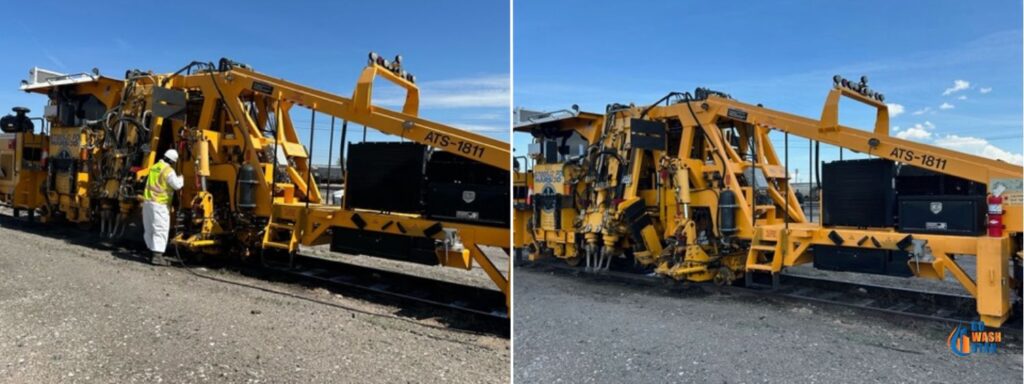 Union Pacific 5 Power Washing Industrial Equipment Before After