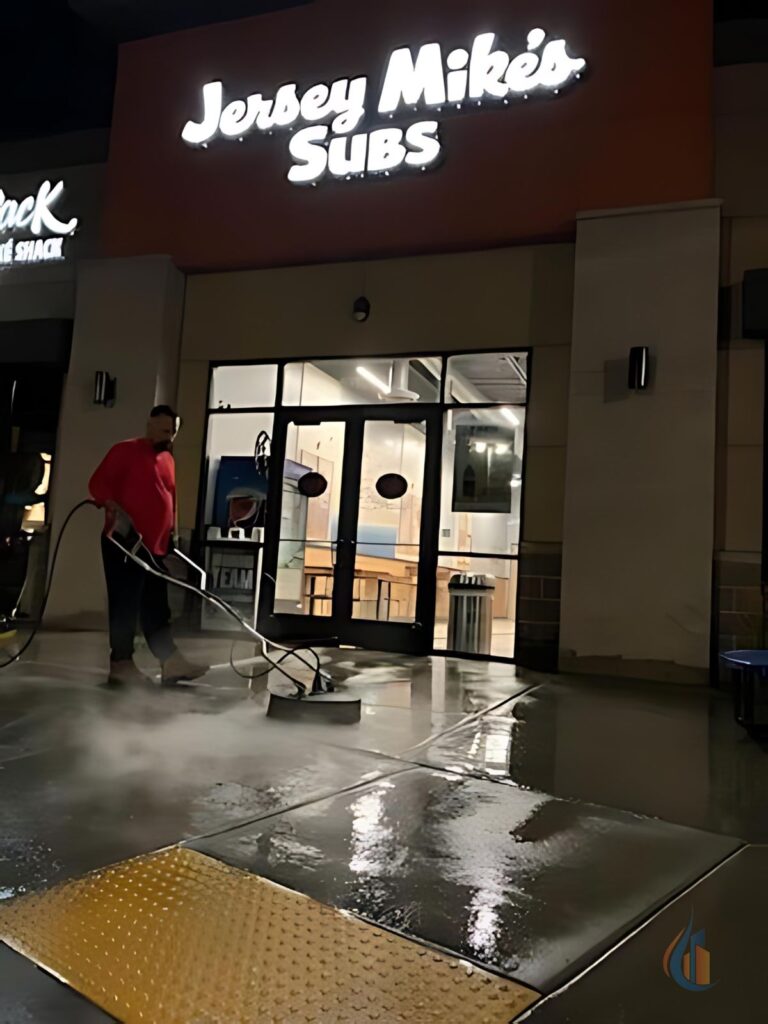 5 Jersey Mikes Subs Pressure Wash Floor Cleaning by Go Wash Utah