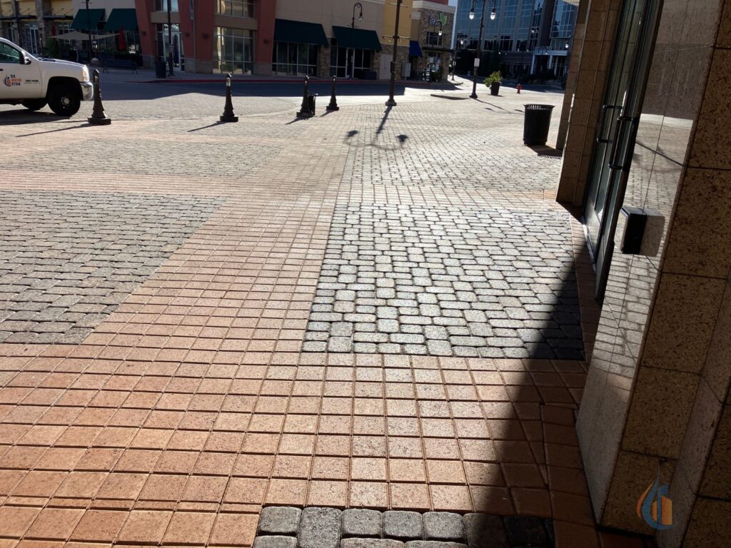 13 Century Theatres Paver Walkway and Entrance Pressure Power Washing by Go Wash Utah