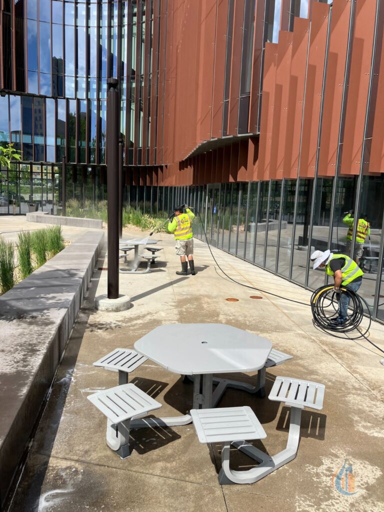 12 Intermountain Health Building Exterior Area Pressure Power Washing by Go Wash Utah in Murray