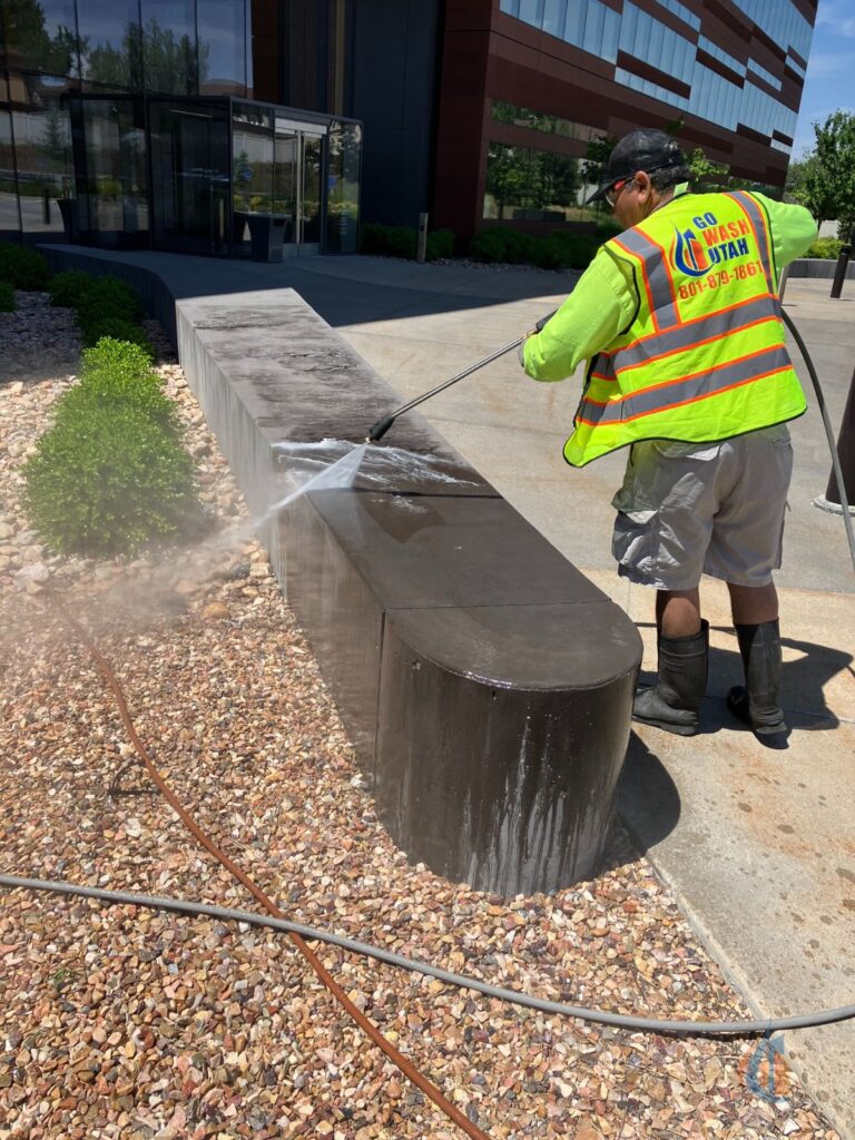 5 Intermountain Health Building Exterior Area Pressure Power Washing by Go Wash Utah in Murray